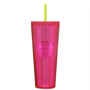 Limited edition Starbucks magenta bling cold cup 24 oz venti